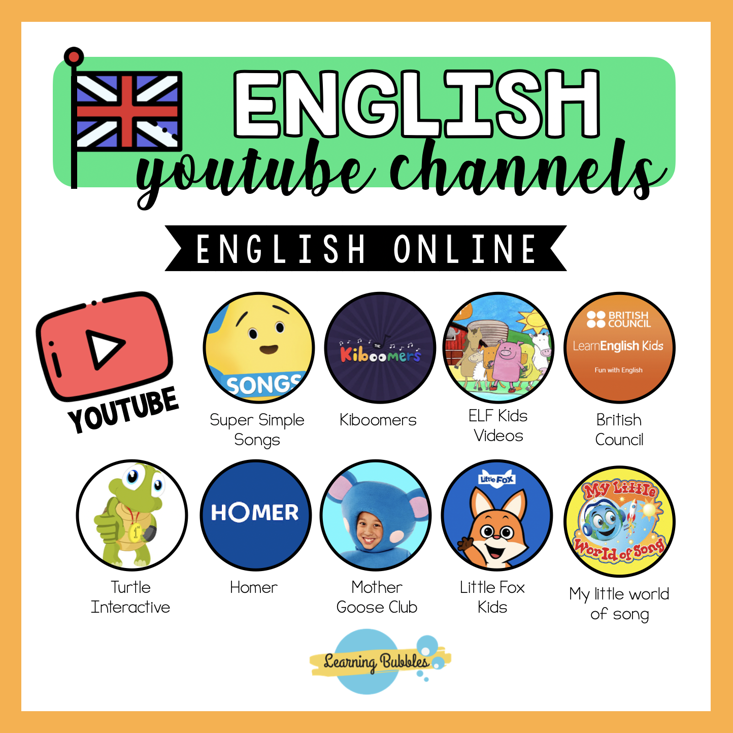 Youtube Los Mejores Canales Para Aprender Inglés Learning Bubbles 5204